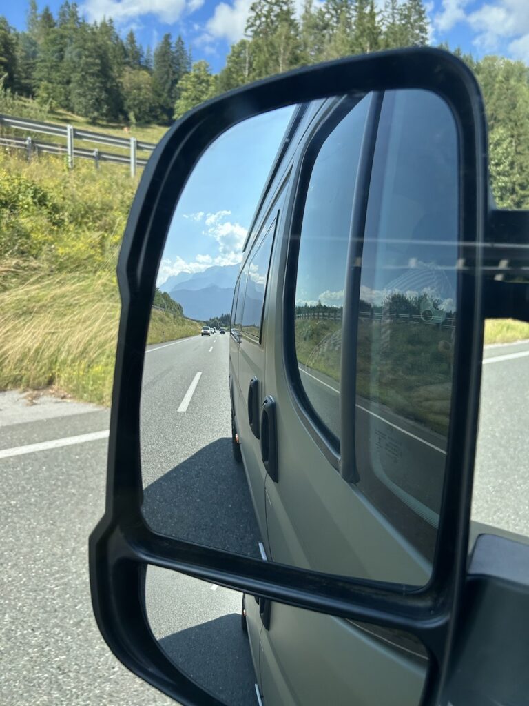 Peugeot Boxer Campervan Conversion - Mirror View
